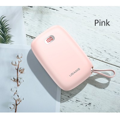 УМБ USAMS Dual USB With Lanyard US-CD78 PB17 10000mAh |2USB/1Type-C, 2.1A|