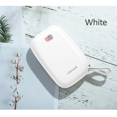 УМБ USAMS Dual USB With Lanyard US-CD78 PB17 10000mAh |2USB/1Type-C, 2.1A|