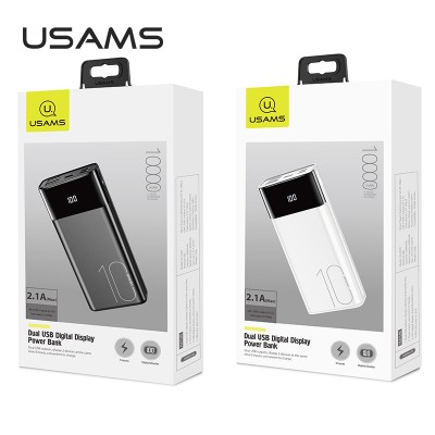 УМБ USAMS Dual USB Digital Display US-CD97 PB34 10000mAh |2USB/Type-C/Lightning, 2.1A|