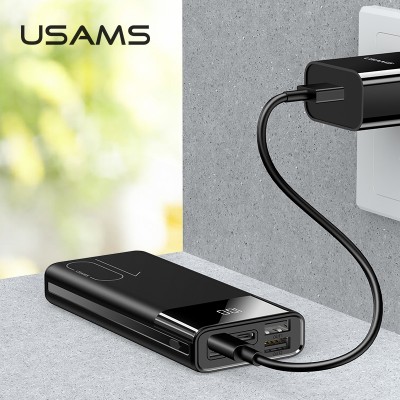 УМБ USAMS Dual USB Digital Display US-CD97 PB34 10000mAh |2USB/Type-C/Lightning, 2.1A|
