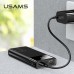 УМБ USAMS Dual USB Digital Display US-CD97 PB34 10000mAh |2USB/Type-C/Lightning, 2.1A|