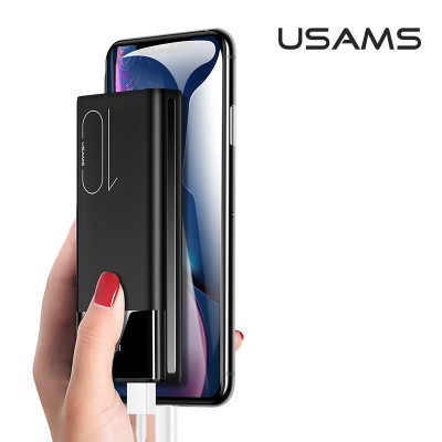 УМБ USAMS Dual USB Digital Display US-CD97 PB34 10000mAh |2USB/Type-C/Lightning, 2.1A|