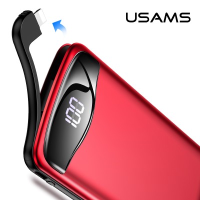УМБ USAUS US-CD90 Pb28 Digital Display With Cable 10000mah |1USB/1Lightning, 2.1A|