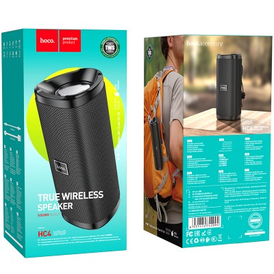 Акустика HOCO Bella sports True Wireless speaker IPX5 HC4 |BT, TWS, AUX, FM, TF, USB|
