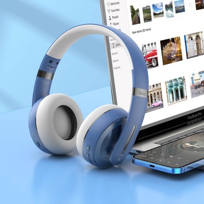 Навушники Bluetooth HOCO Charming BT headset W34 |BT5.0/AUX, Type-C, 12Hours|