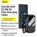 УМБ BASEUS Qpow Digital Display Quick Charging Power Bank (With Type - C Cable) 20000mAh |USB/Type-C/Lightning, 22.5W/5A, PD/QC| (PPQD-I02)