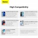 УМБ BASEUS Elf Digital Display Fast Charge 10000mAh |1Type-C, 22.5W/5A, PD/QC, Lightning/Type-C Cable| (PPJL010002)