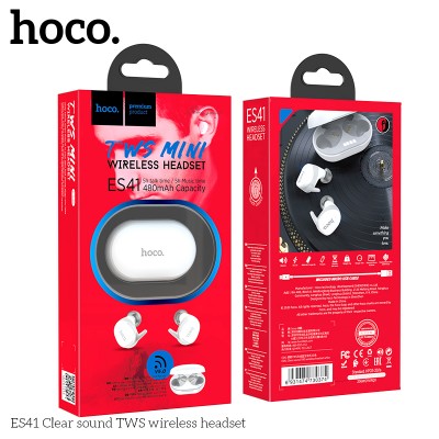 Навушники Bluetooth Hoco Clear Sound TWS ES41 |BT5.0, 480mAh|