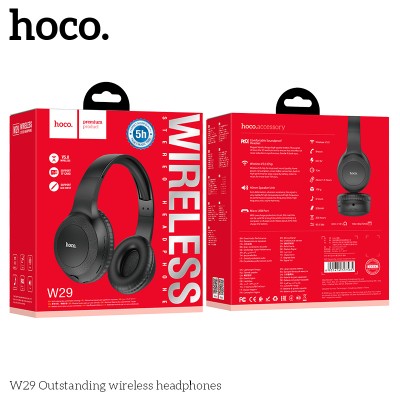 Навушники Bluetooth HOCO Outstanding W29 |BT5.0, TF CARD, 5Hours|