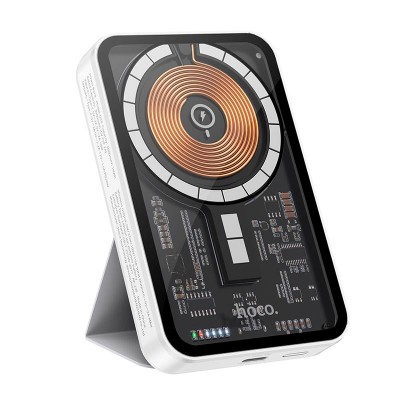УМБ HOCO Transparent discovery edition magnetic fast charge power bank Q10 5000mah |Type-C, 3A/20W, QC/PD|