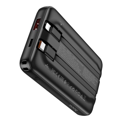 УМБ HOCO Path fully compatible magnetic Cable power bank J92 10000mah |1USB/1Type-C, QC/PD, 5A/20W|