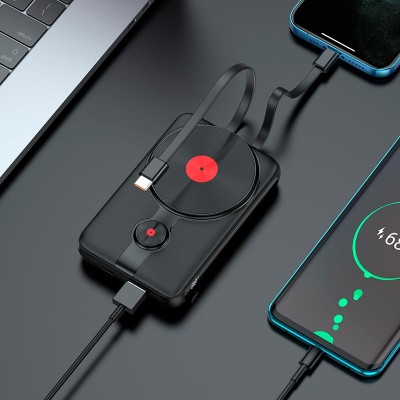 УМБ HOCO Path fully compatible magnetic Cable power bank J92 10000mah |1USB/1Type-C, QC/PD, 5A/20W|