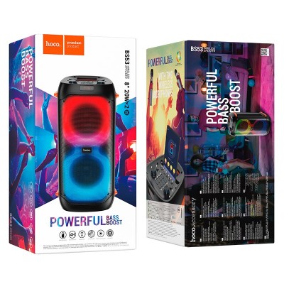 Акустика-караоке HOCO Manhattan wireless dual mic outdoor BT speaker bs53 |BT5.1, 2Mic, 4H|