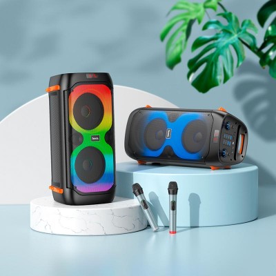 Акустика-караоке HOCO Manhattan wireless dual mic outdoor BT speaker bs53 |BT5.1, 2Mic, 4H|