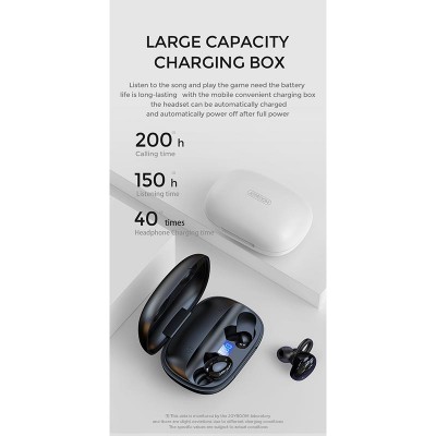 Навушники Bluetooth JOYROOM Large-capacity Digital Display TWS JR-TL2 |BT5.0, IPX5 Waterproof|