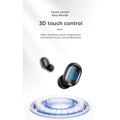 Навушники Bluetooth JOYROOM Three-screen Digital Display TWS JR-TL5 |BT5.0, 40mAh/300mAh, 3Hours|