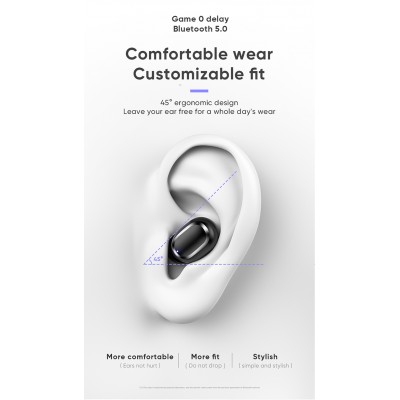 Навушники Bluetooth JOYROOM Three-screen Digital Display TWS JR-TL5 |BT5.0, 40mAh/300mAh, 3Hours|