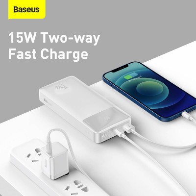 УМБ BASEUS Bipow Digital Display Power bank 20000mAh |2USB/1Type-C, 3A/15W, QC| (PPDML-J02)
