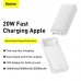 УМБ BASEUS Bipow Digital Display Power bank 20000mAh |2USB/1Type-C, PD/QC, 20W, 3A| (PPDML-M02)