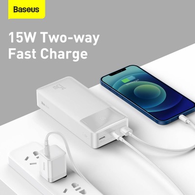 УМБ BASEUS Bipow Digital Display Power bank 30000mAh |2USB/1Type-C, 3A/15W, QC| (PPDML-K02)