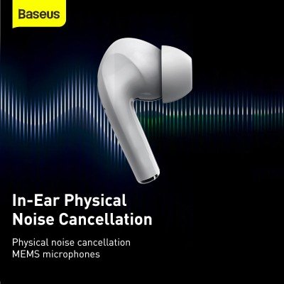 Навушники Bluetooth BASEUS Encok True Wireless Earphones W3 |37/200mAh, 4/18Hours| (NGW3-02)