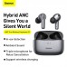 Навушники Bluetooth BASEUS SIMU ANC True Wireless Earphones S2 |42/480mAh, 6/24Hours| (NGS2-02)
