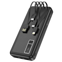 УМБ HOCO Perfect route LED power bank with cable 10000mah J77  |2USB/Lightning/Type-C, 2A|
