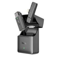 Мікрофон Hoco Lightning Stream wireless microphone + receiver S31 |90m, 70/450mAh, 4h|