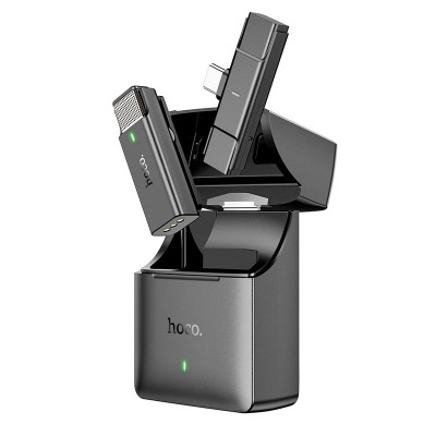 Мікрофон Hoco Type-C Stream wireless microphone + receiver S31 |90m, 70/450mAh, 4h|