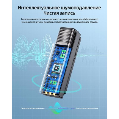 Мікрофон Hoco Type-C Stream wireless microphone + receiver S31 |90m, 70/450mAh, 4h|
