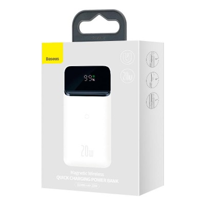 УМБ BASEUS Magnetic Wireless Charging Fast Power Bank 10000mAh |1USB/1Type-C, 3A, 20W| (PPCX010202)