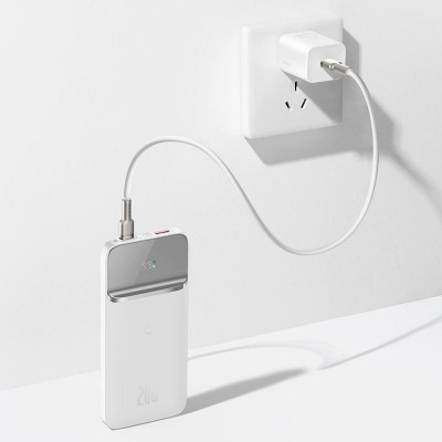 УМБ BASEUS Magnetic Wireless Charging Fast Power Bank 10000mAh |1USB/1Type-C, 3A, 20W| (PPCX010202)