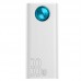 УМБ Baseus Amblight Digital Display Quick Charge 30000mAh |4USB/Type-C/Lightning, 6A/33W, QC/PD|