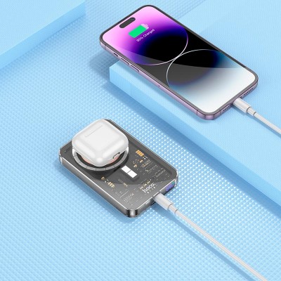 УМБ HOCO Ice Crystal magnetic fast charging power bank Q14 5000mah |Type-C, QC/PD, 20W/3A|