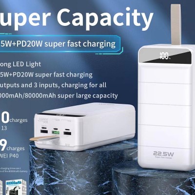 УМБ WK Minre Digital Display Power Bank WP-269 60000mAh |3USB/Type-C/Lightning, QC/PD, 20W/5A|