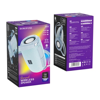 Акустика BOROFONE Horizon sports wireless speaker IPX5 BR4 |BT5.0, TWS AUX, FM, TF, USB|
