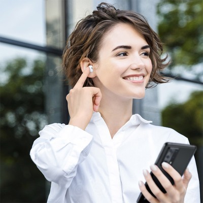 Навушники BLUETOOTH BASEUS Encok True Wireless Earphones WM01 |5Hours, BT5.0, 40mAh/300mAh| (NGWM01-04)