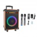 Акустика-караоке HOCO Wave wireless dual-mic outdoor BT speaker HA2 |BT5.0, AUX/TF/USB, TWS, 45W, 7h|