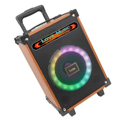 Акустика-караоке HOCO Wave wireless dual-mic outdoor BT speaker HA2 |BT5.0, AUX/TF/USB, TWS, 45W, 7h|