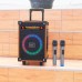 Акустика-караоке HOCO Wave wireless dual-mic outdoor BT speaker HA2 |BT5.0, AUX/TF/USB, TWS, 45W, 7h|