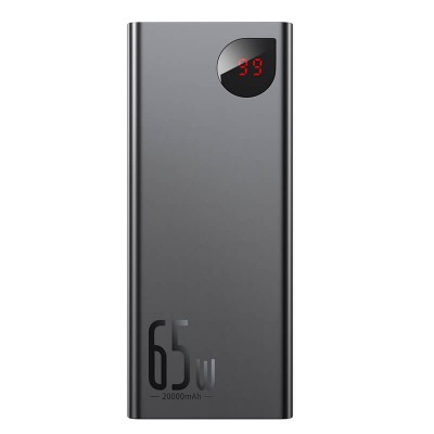 УМБ BASEUS Adaman Metal Digital Display Quick Charge Power Bank 20000mAh |2USB/1Type-C, 6A, 65W| (PPIMDA-D03)