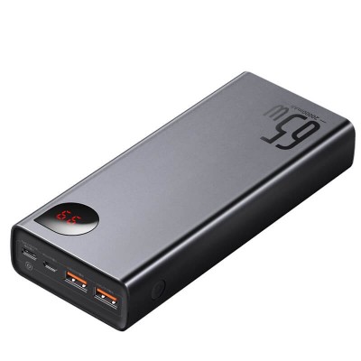 УМБ BASEUS Adaman Metal Digital Display Quick Charge Power Bank 20000mAh |2USB/1Type-C, 6A, 65W| (PPIMDA-D03)
