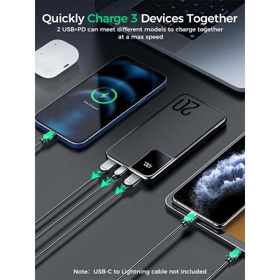 УМБ JOYROOM XINGCHI JR-QP190 10000mAh |2USB/1Type-C, 20W/3A, PD/QC|