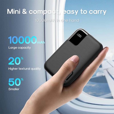 УМБ JOYROOM XINGCHI JR-QP190 mini 10000mAh |2USB/1Type-C, 20W/3A, PD/QC|