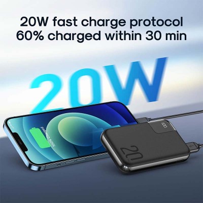 УМБ JOYROOM XINGCHI JR-QP190 mini 10000mAh |2USB/1Type-C, 20W/3A, PD/QC|