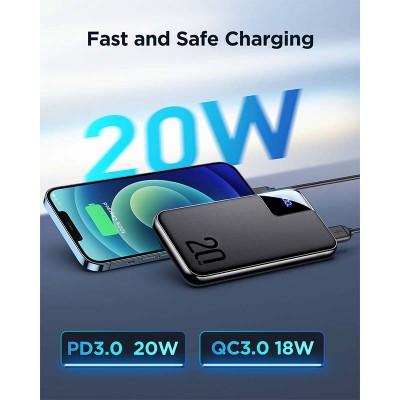 УМБ JOYROOM XINGCHI JR-QP190 Plus 20000mAh |2USB/1Type-C, 20W/3A, PD/QC|