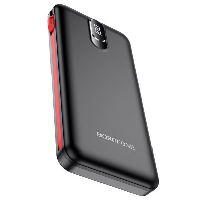 УМБ BOROFONE Buena power bank with Lightning / Type-C / Micro USB cable 10000mAh BJ2 |1USB/1Type-C, 2A|