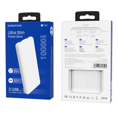 УМБ BOROFONE Beneficial mobile power bank 10000mAh BT28 |2USB, 2A|