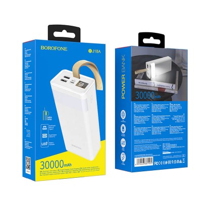 УМБ BOROFONE Coolmy digital display power bank BJ18A 30000mAh |2USB/1Type-C, 2A|