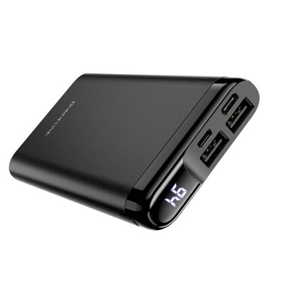 УМБ BOROFONE Golden Armor metal digital display power bank BJ10 10000mAh |2USB/1Type-C, 2.4A|